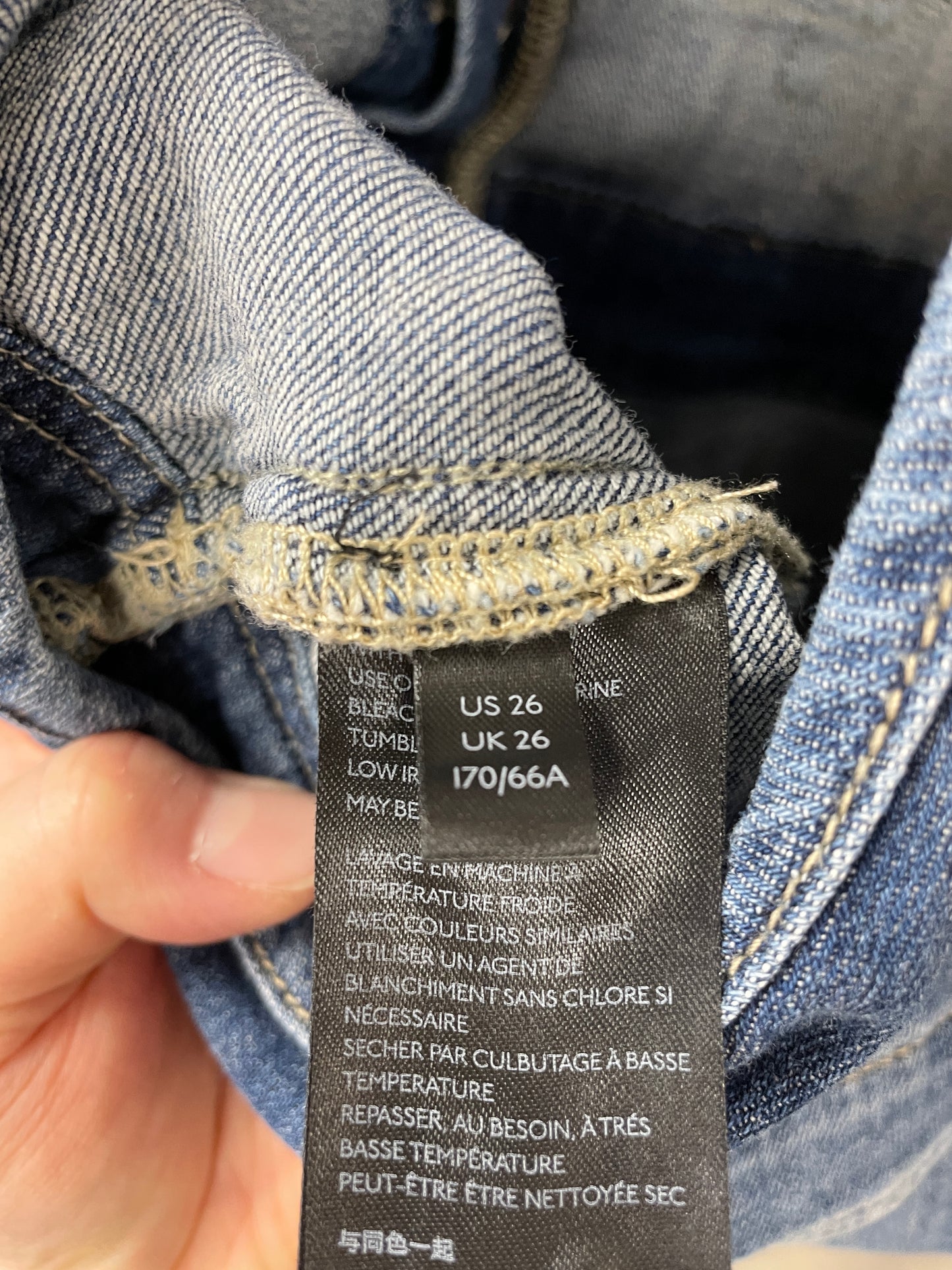 Pilcro at Anthropologie Distressed Denim Jeans Dungarees Size 26 Small