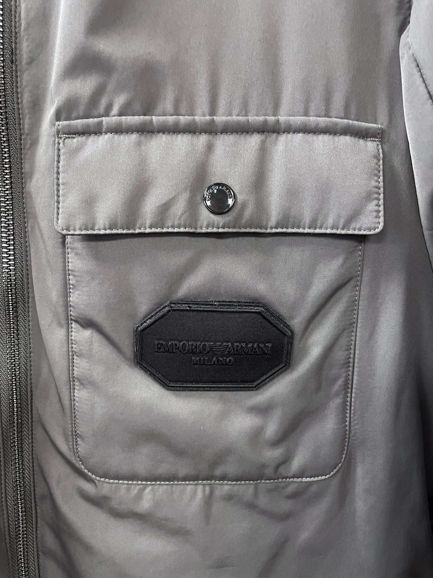 Emporio Armani Grey Lightweight Jacket Medium