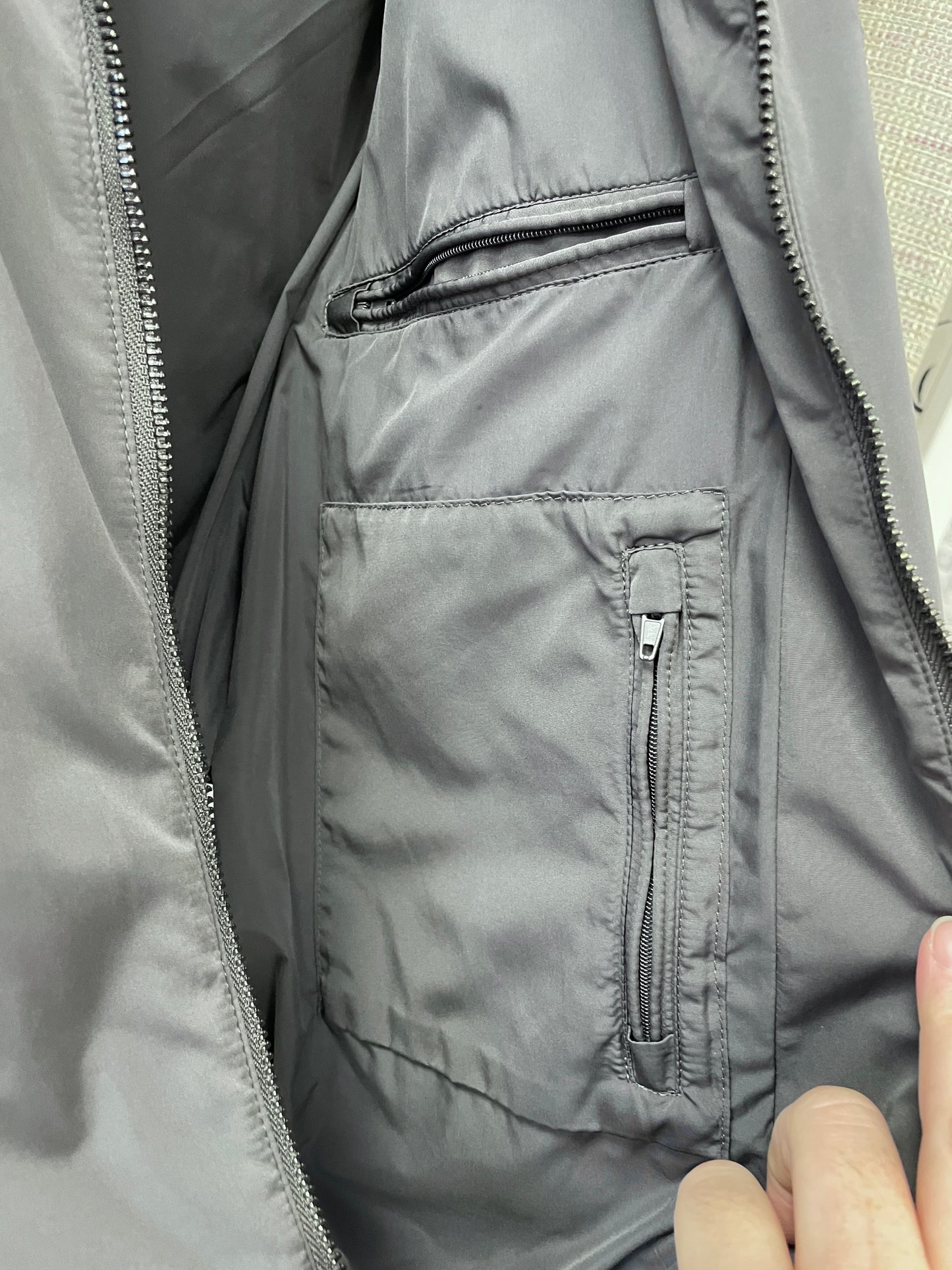 Emporio Armani Grey Lightweight Jacket Medium