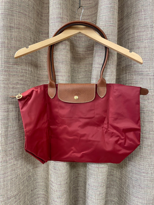 Longchamp New without Tags Dark Red Le Pliage Shopping Bag