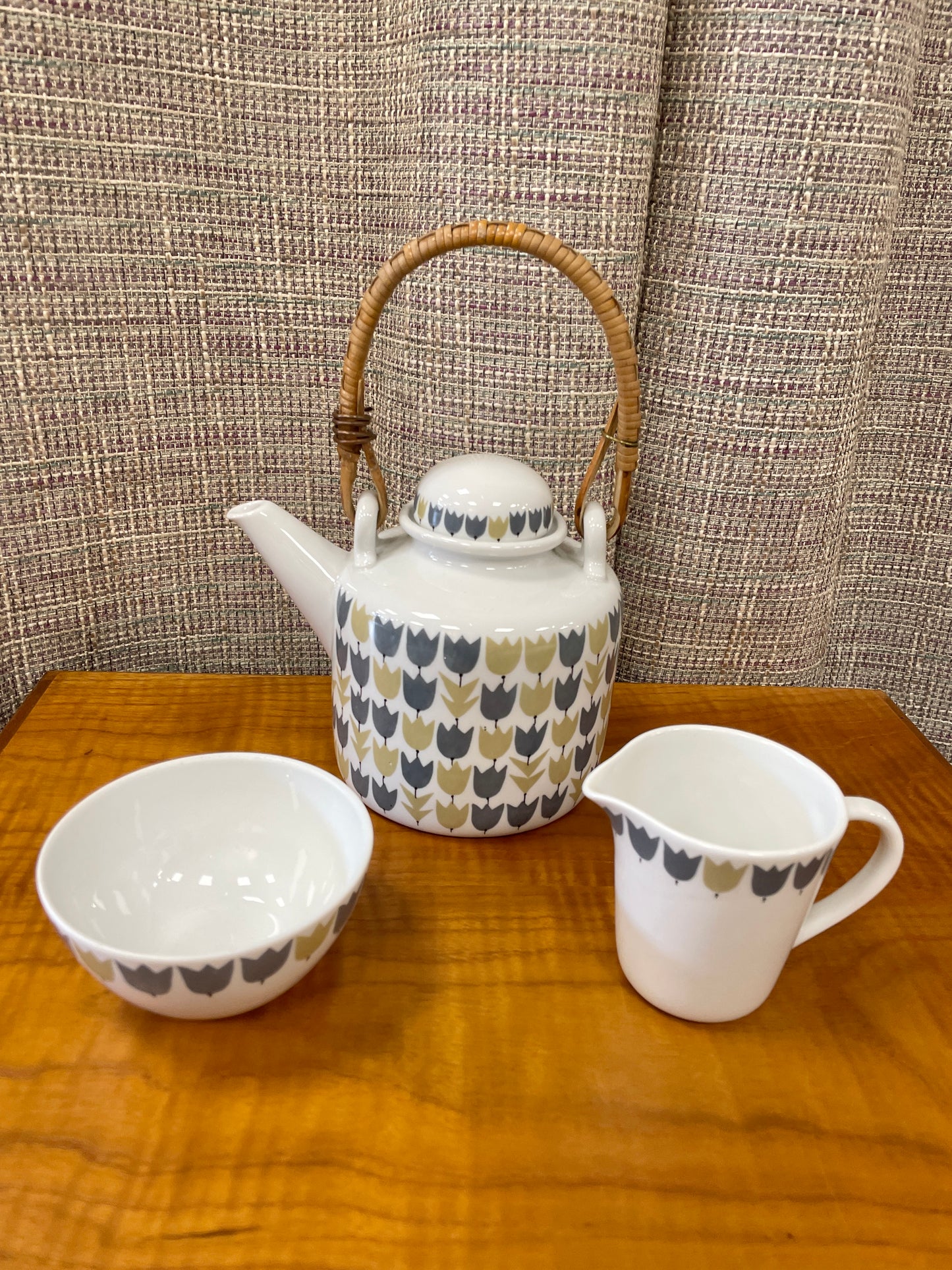 Rorstrand Sweden Vintage 1950s 1960s Marianne Westman Party Teapot Jug & Sugar Bowl
