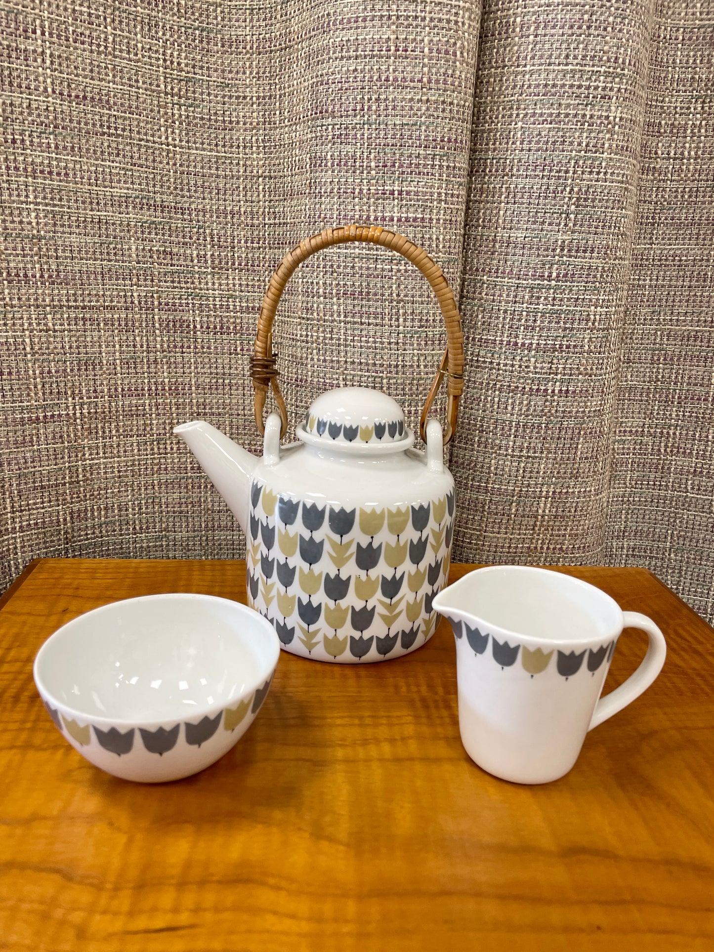 Rorstrand Sweden Vintage 1950s 1960s Marianne Westman Party Teapot Jug & Sugar Bowl