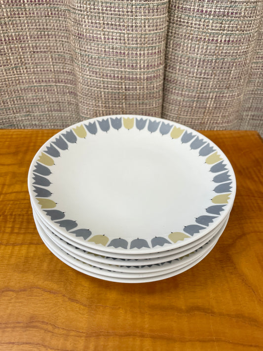 Rorstrand Sweden Vintage 1950s 1960s Marianne Westman Party Set 6 Tea Side Plates