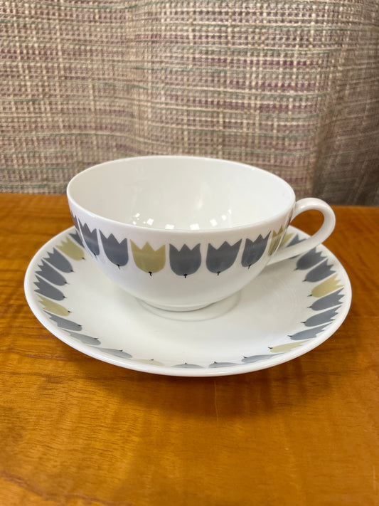Rorstrand Sweden Vintage 1950s 1960s Marianne Westman Party Cup & Saucer