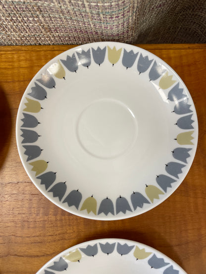 Rorstrand Sweden Vintage 1950s 1960s Marianne Westman Party Saucers Set of 4