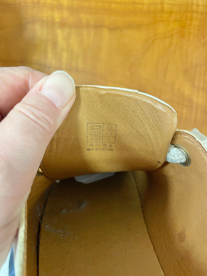 Sezane Cream Leather Trainers UK 7