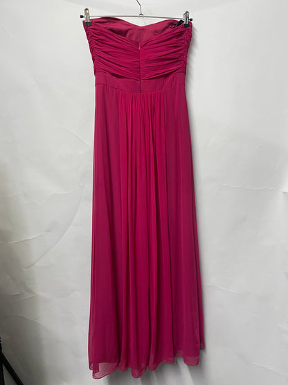 Dessy Collection Vivian Diamond Raspberry Gown 10
