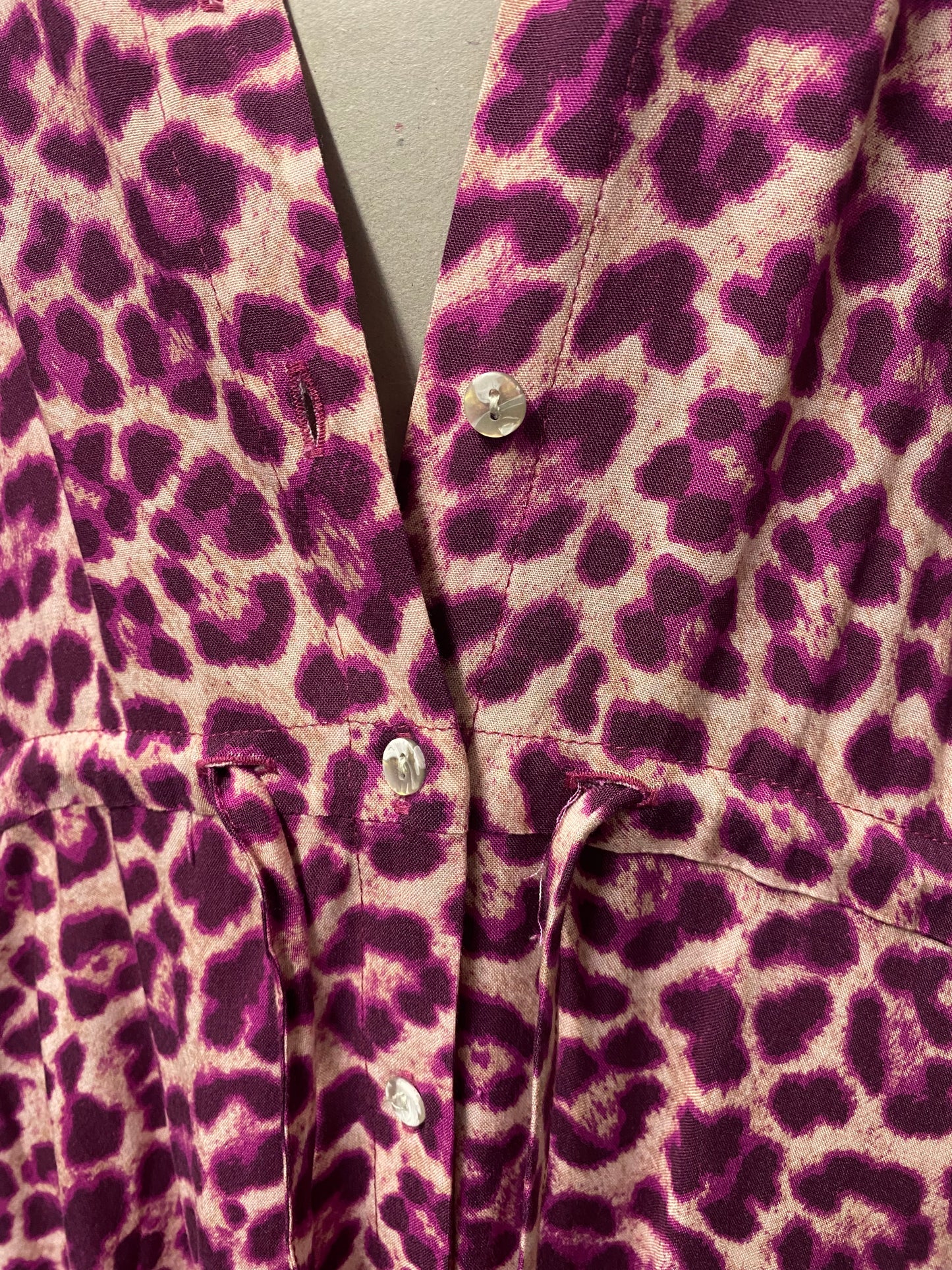 Baukjen Purple Leopard Print Midi Dress 10