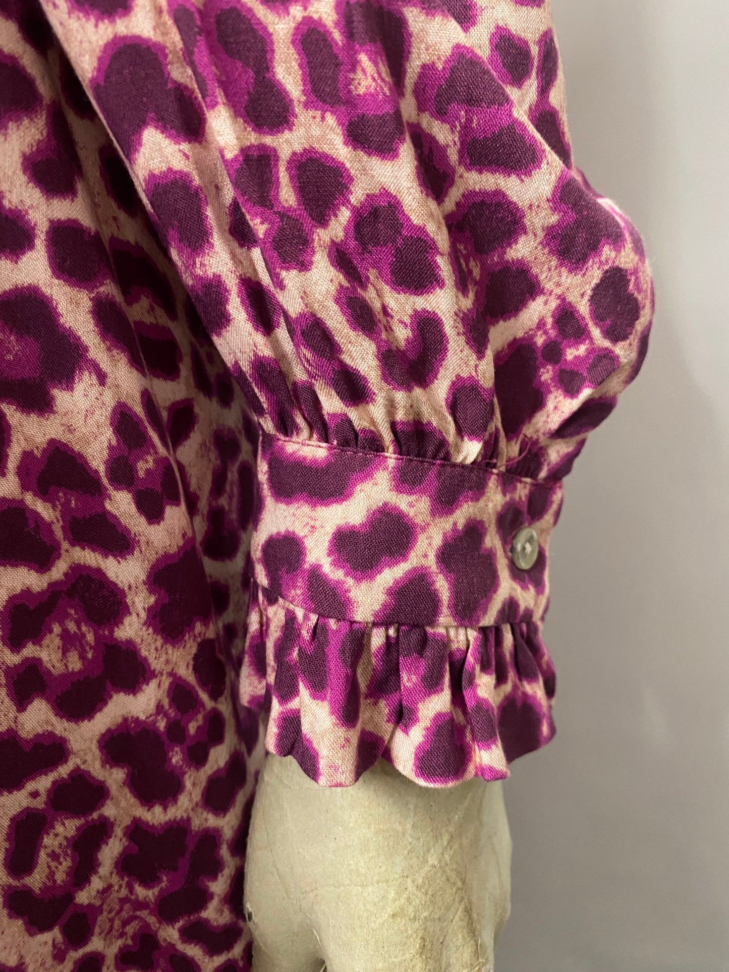 Baukjen Purple Leopard Print Midi Dress 10