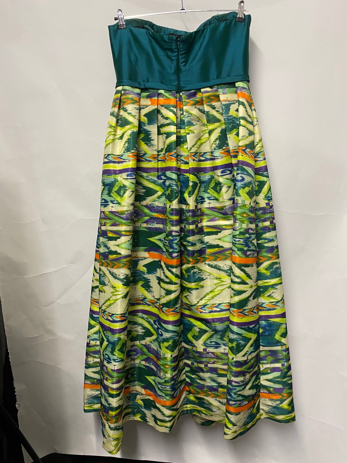 Theia Green Strapless Dress 14