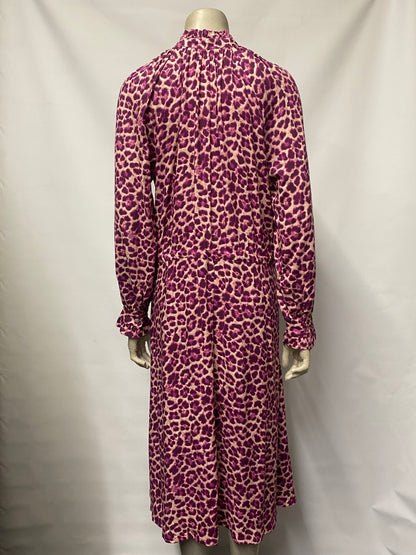 Baukjen Purple Leopard Print Midi Dress 10