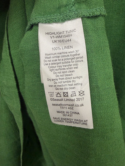 Seasalt Cornwall Green Highlight Tunic - Size 16