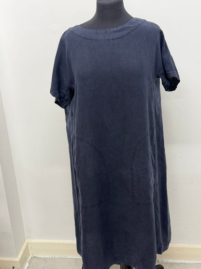 Seasalt Cornwall Navy Pri Mary Dress - Size 16