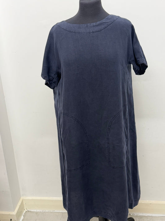 Seasalt Cornwall Navy Pri Mary Dress - Size 16