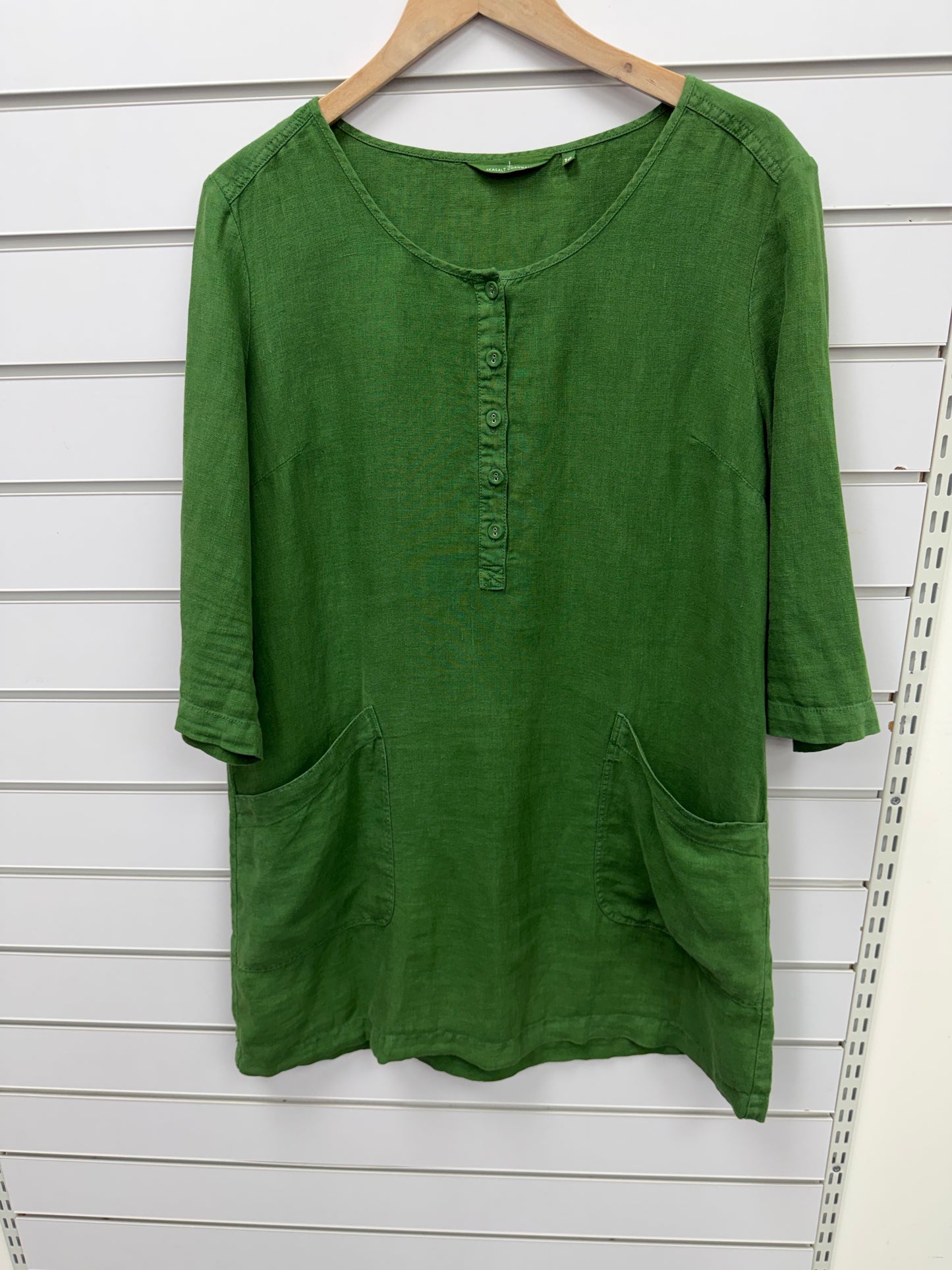 Seasalt Cornwall Green Highlight Tunic - Size 16