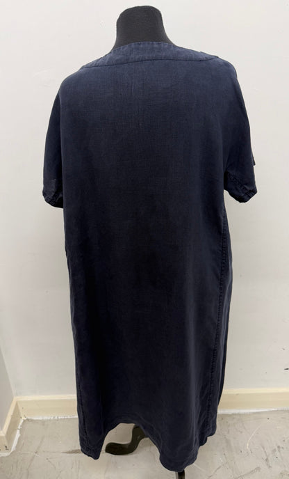 Seasalt Cornwall Navy Pri Mary Dress - Size 16