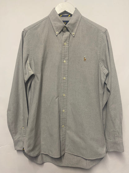 Ralph Lauren Grey Cotton Fitted Shirt Small