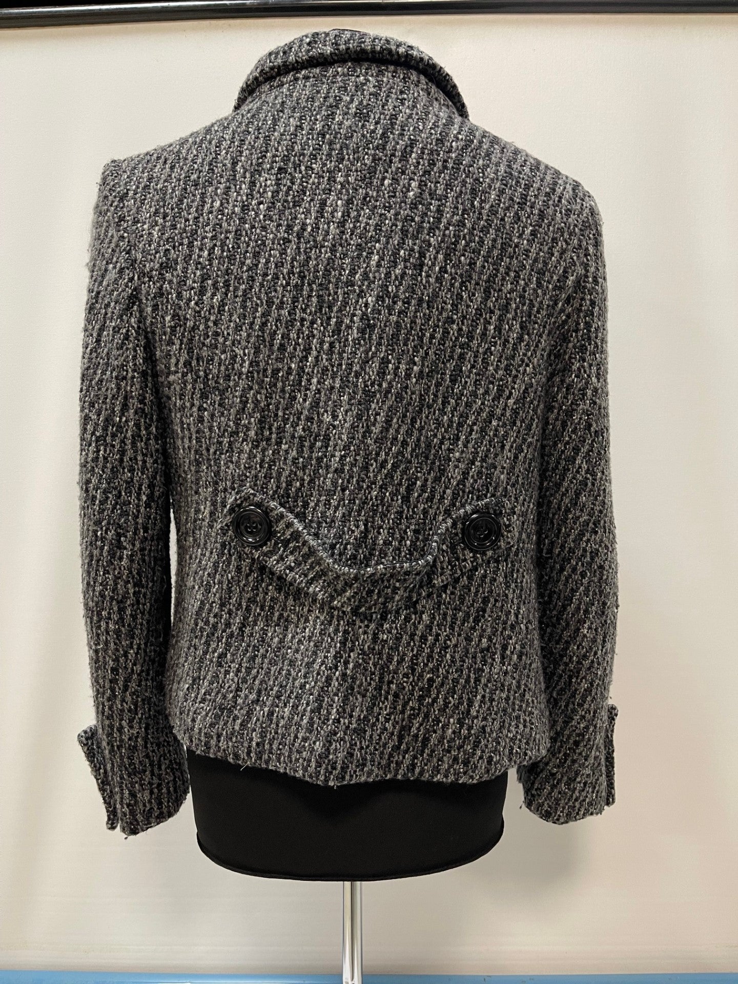 Kesta London Grey Wool Coat Jacket Size 16