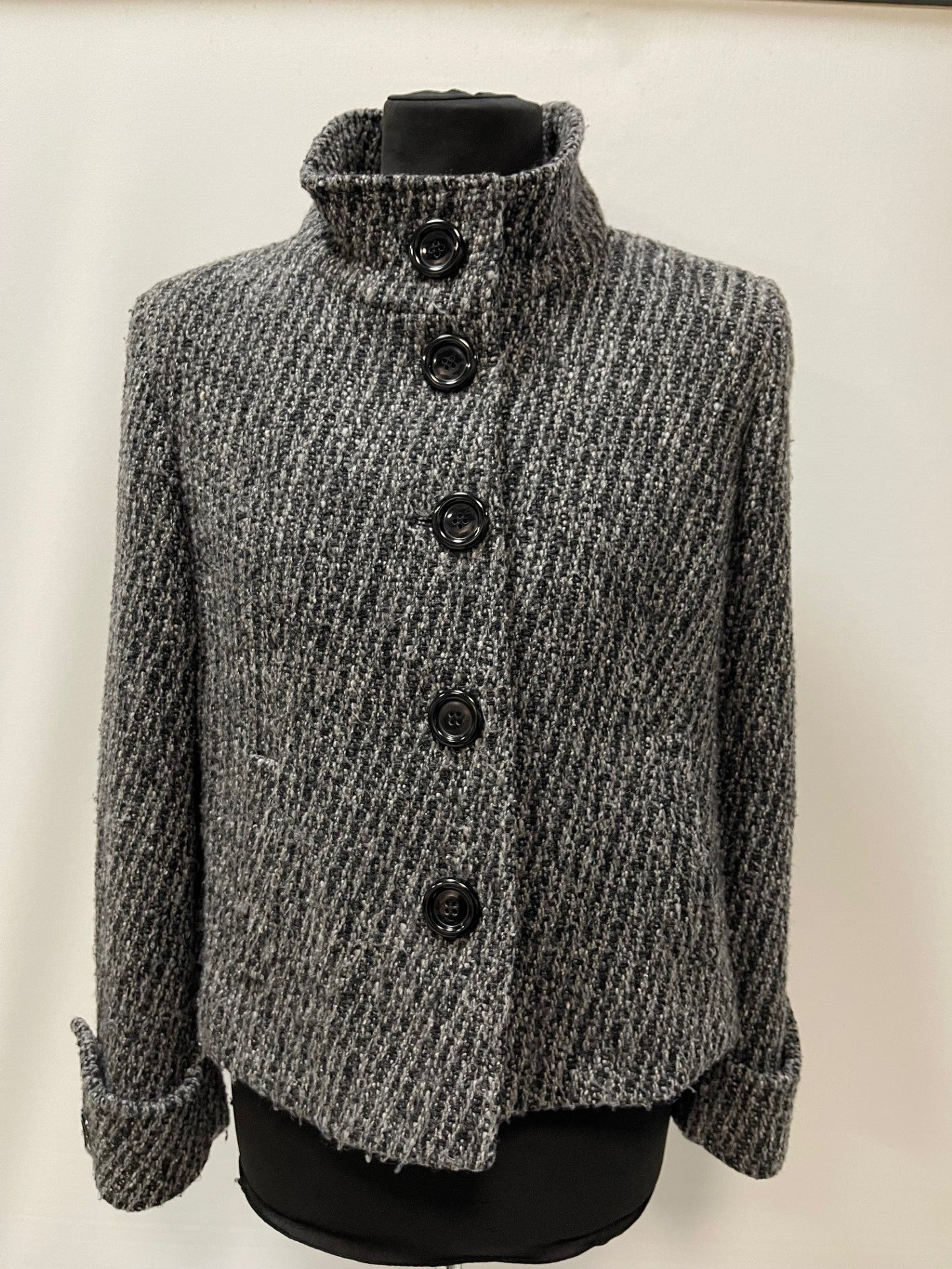 Kesta London Grey Wool Coat Jacket Size 16
