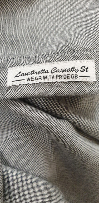 Lambretta Carnaby Soho London Grey Long Sleeve Shirt XL Extra Large