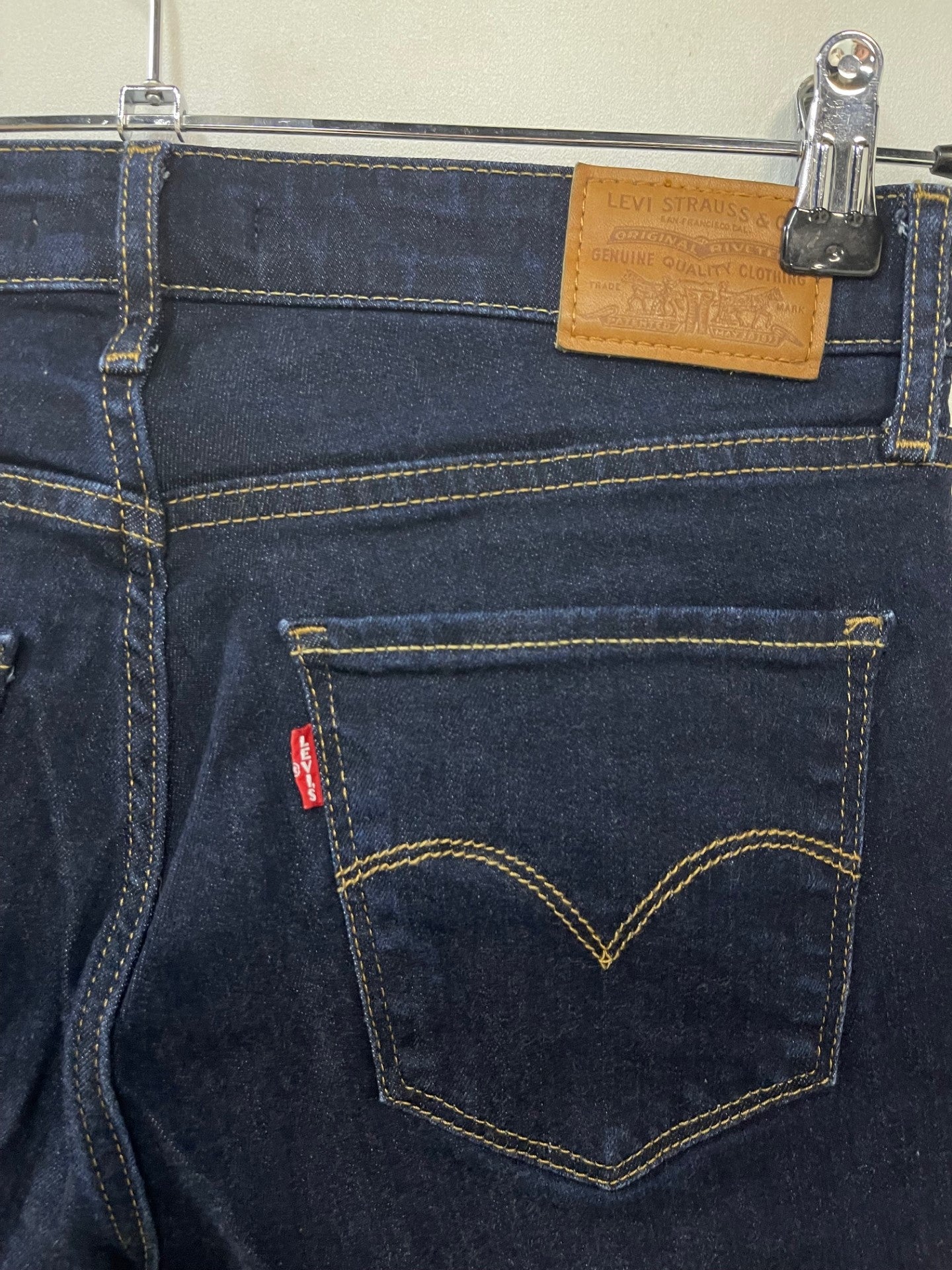Levis Premium 721 High Rise Blue Skinny Jeans W28 L29