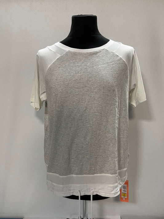 BNWT M&S Grey and White Fitness Top Size 16