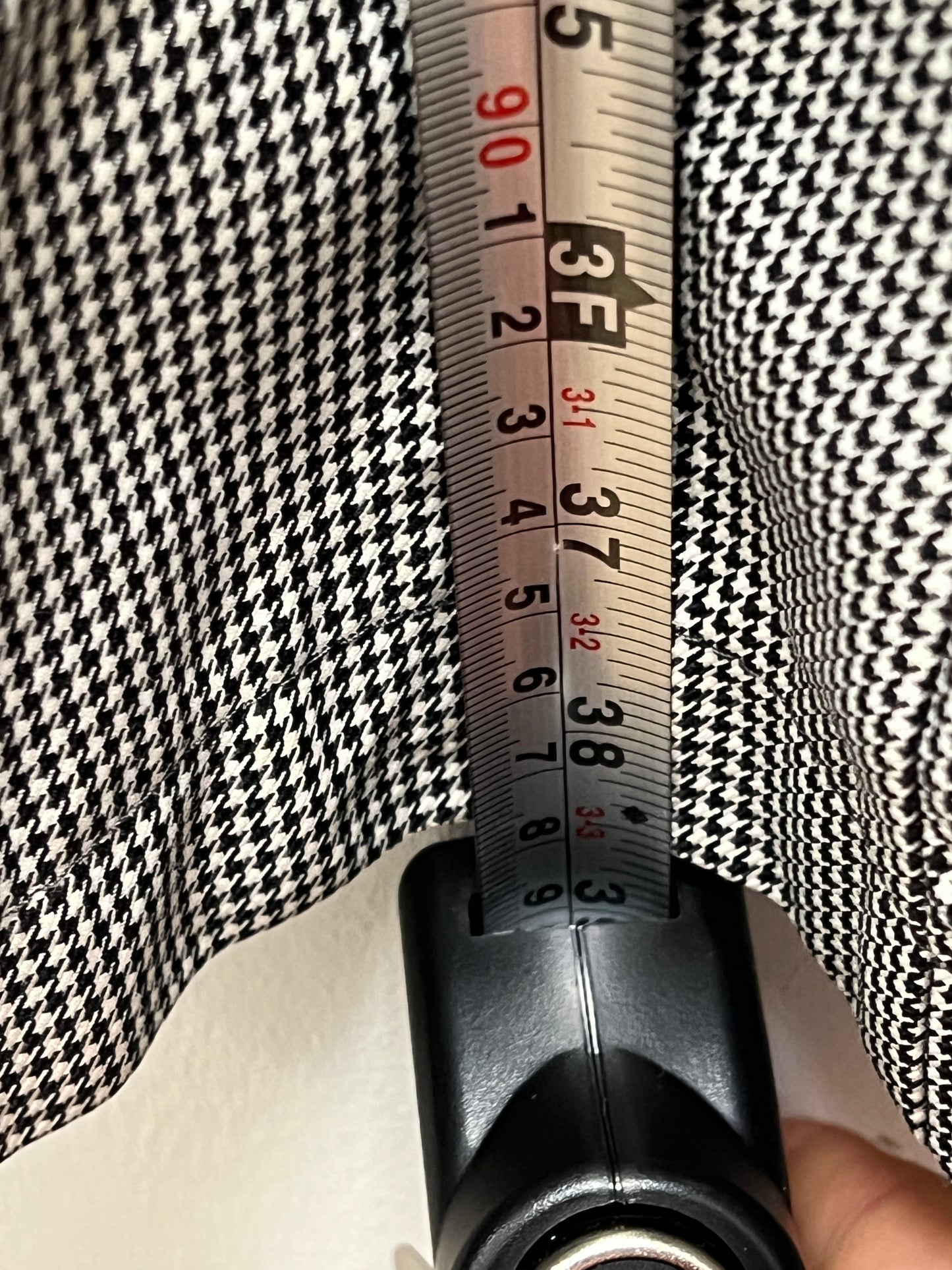 M&S Houndstooth Cotton Blend Coat Size 12