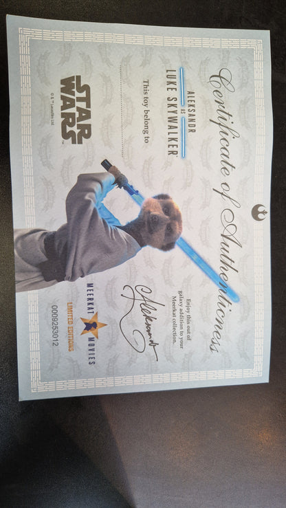 Star Wars Luke Skywalker Meerkat with Certification