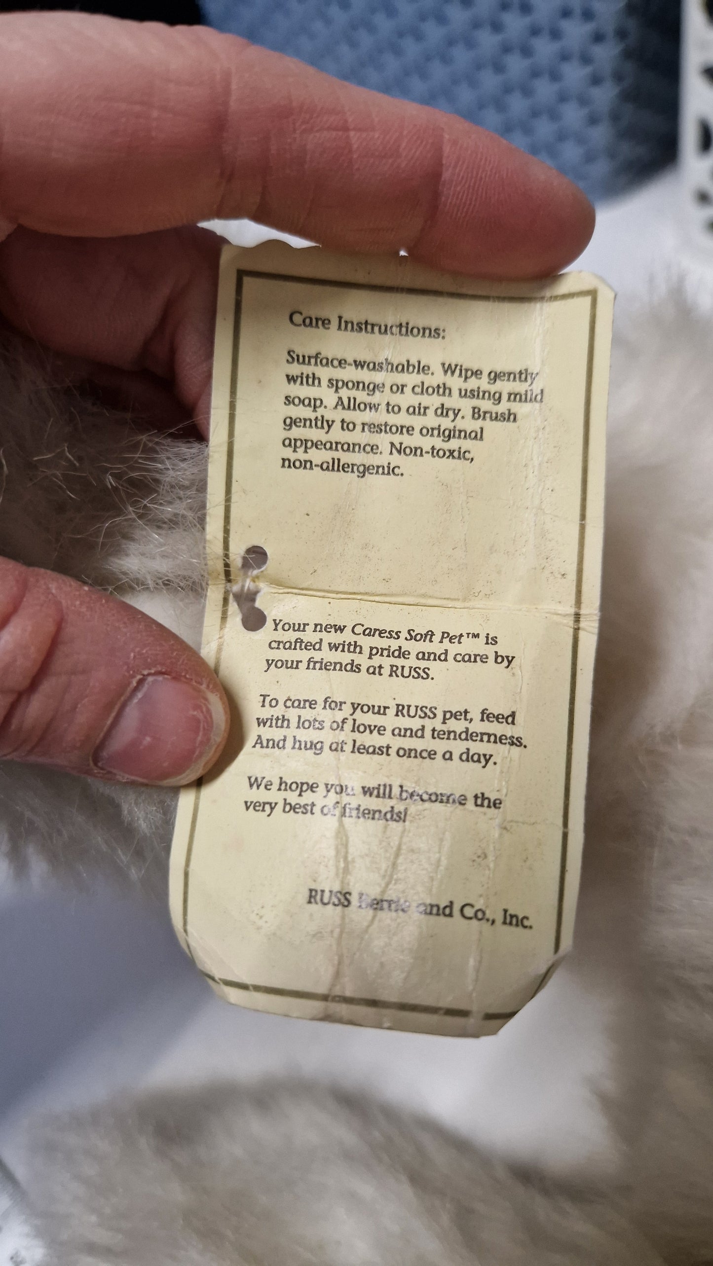 Nikki White Cat Russ Soft Plush Toy