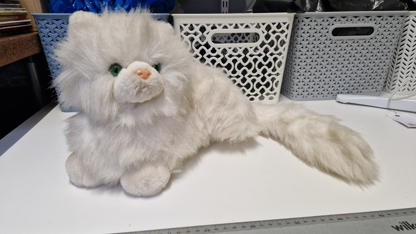 Nikki White Cat Russ Soft Plush Toy