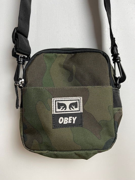 Obey Green Camo Traveller Cross Body Bag