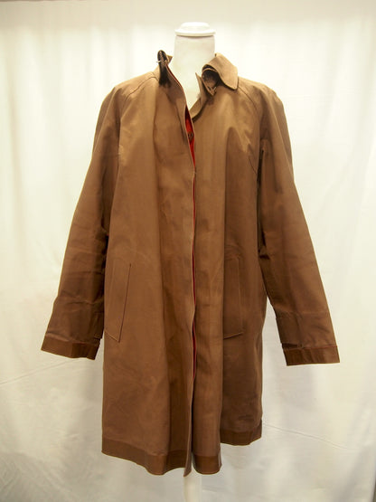 Vintage Burberry London waterproof trench coat w/ check liner - Rubber cotton - UK12