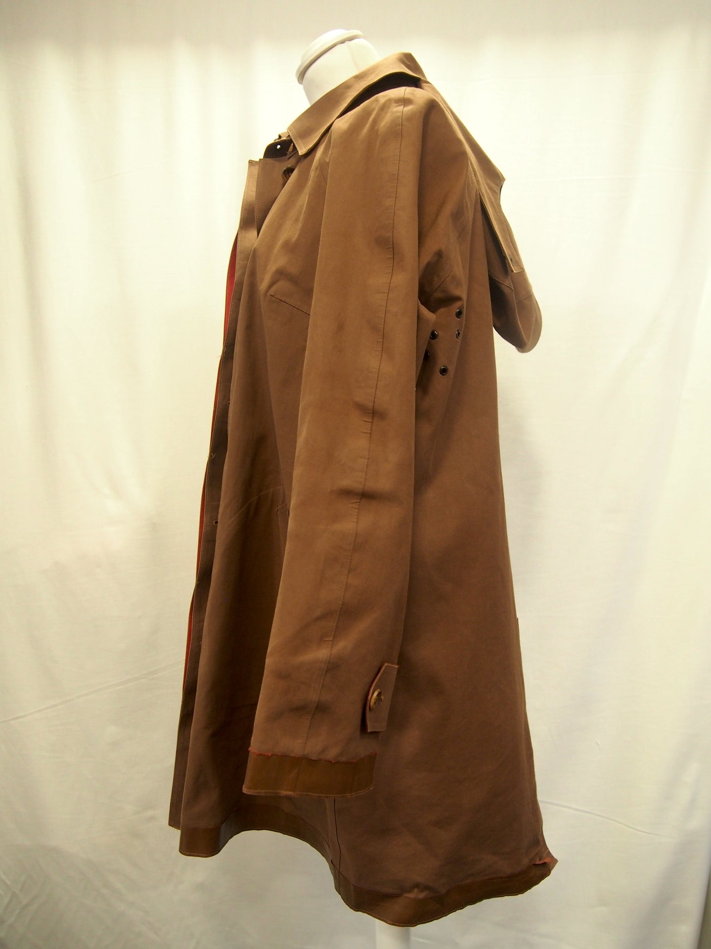 Vintage Burberry London waterproof trench coat w/ check liner - Rubber cotton - UK12