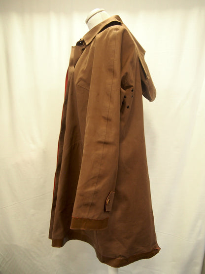 Vintage Burberry London waterproof trench coat w/ check liner - Rubber cotton - UK12