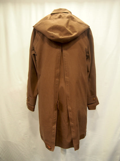 Vintage Burberry London waterproof trench coat w/ check liner - Rubber cotton - UK12