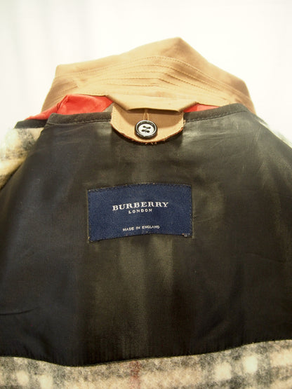 Vintage Burberry London waterproof trench coat w/ check liner - Rubber cotton - UK12