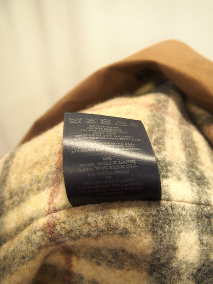 Vintage Burberry London waterproof trench coat w/ check liner - Rubber cotton - UK12