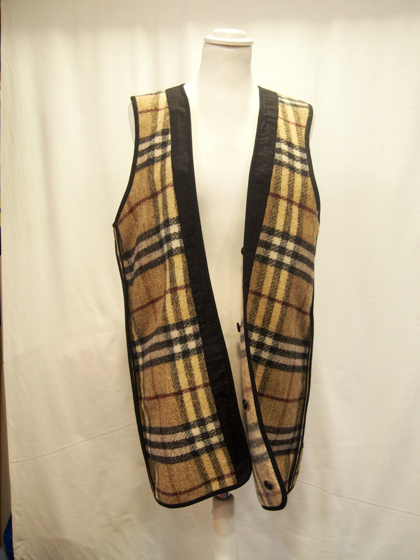 Vintage Burberry London waterproof trench coat w/ check liner - Rubber cotton - UK12