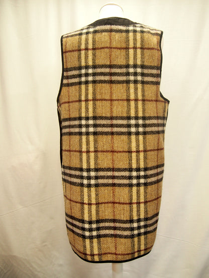 Vintage Burberry London waterproof trench coat w/ check liner - Rubber cotton - UK12