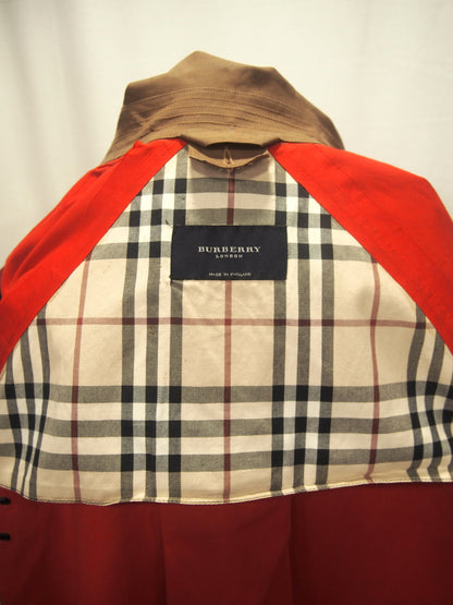 Vintage Burberry London waterproof trench coat w/ check liner - Rubber cotton - UK12
