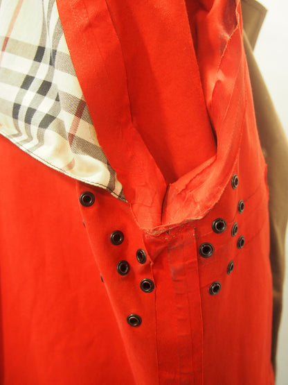 Vintage Burberry London waterproof trench coat w/ check liner - Rubber cotton - UK12
