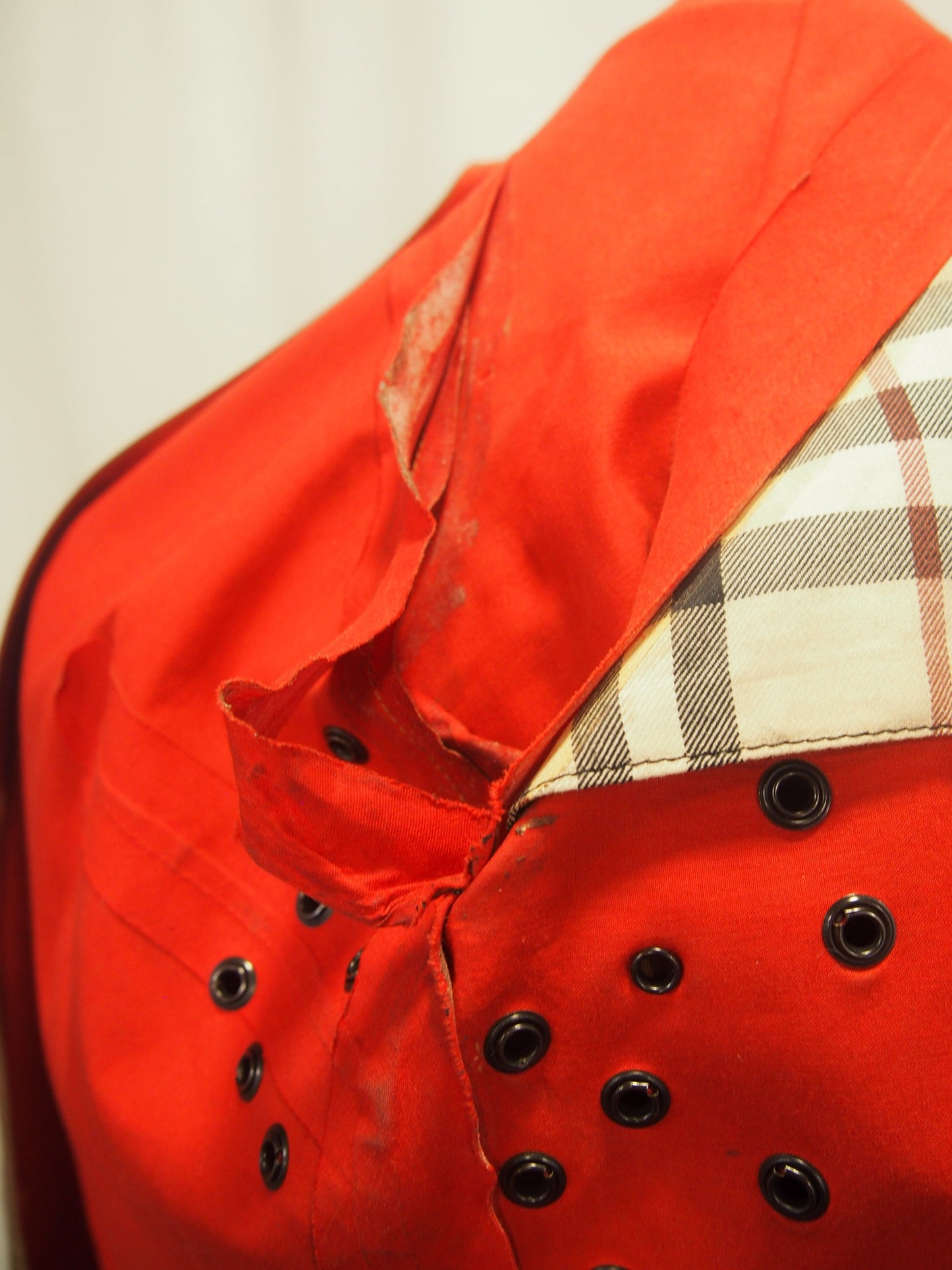 Vintage Burberry London waterproof trench coat w/ check liner - Rubber cotton - UK12
