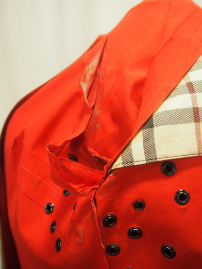 Vintage Burberry London waterproof trench coat w/ check liner - Rubber cotton - UK12
