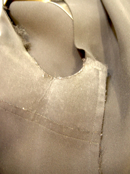 Celine Lambskin leather & silk shift dress by Phoebe Philo - 2011 - 34/UK6