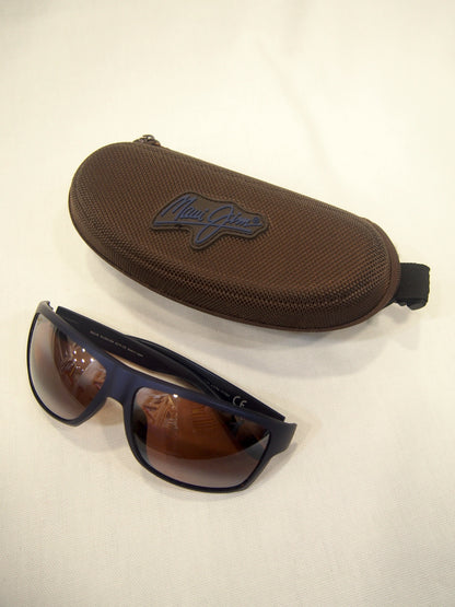 Maui Jim Pohaku MJ-528-03M sports sunglasses - Matt blue - Golf