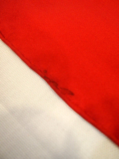 Vintage Hermes 100% silk scarf - Ferronnerie - Caty Latham design - Red
