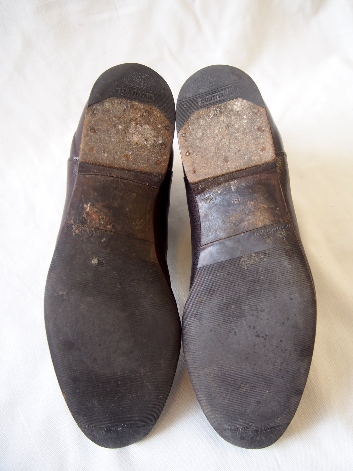 Prada brown leather round toe Chelsea boots - UK 6.5 - Made in France