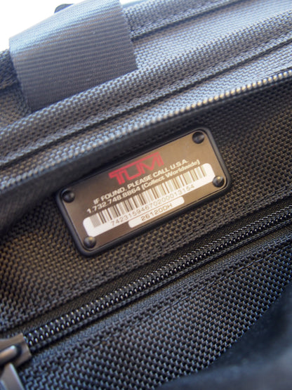 Tumi Alpha FXT Ballistic nylon briefcase - Expandable - Black