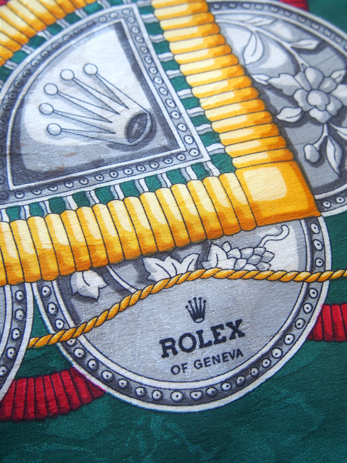 Vintage Rolex 100% silk scarf - Made in Italy - Classic watch design