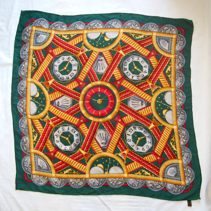 Vintage Rolex 100% silk scarf - Made in Italy - Classic watch design